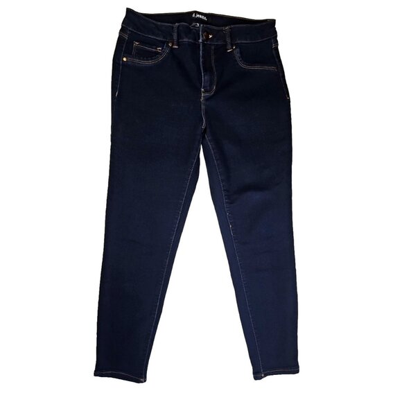 D. Jeans Skinny Women's Dark Wash Blue Denim 28 x 25 in Flex Denim - Picture 1 of 5